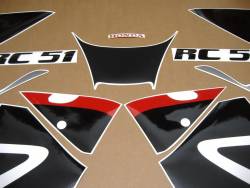 Honda rvt 1000r 2003 RC51 red decals