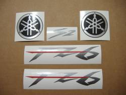 Yamaha FZ6 2009 black complete sticker kit