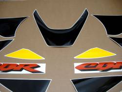 Honda 929RR 2000 Fireblade yellow labels graphics