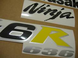 Kawasaki ZX-6R 2004 Ninja green stickers