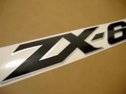 Kawasaki ZX 6R 2007 green full decals kit
