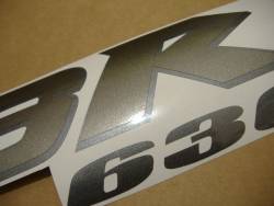 Kawasaki ZX-6R 2004 Ninja silver decal set