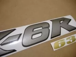 Kawasaki ZX-6R 2004 Ninja blue logo graphics