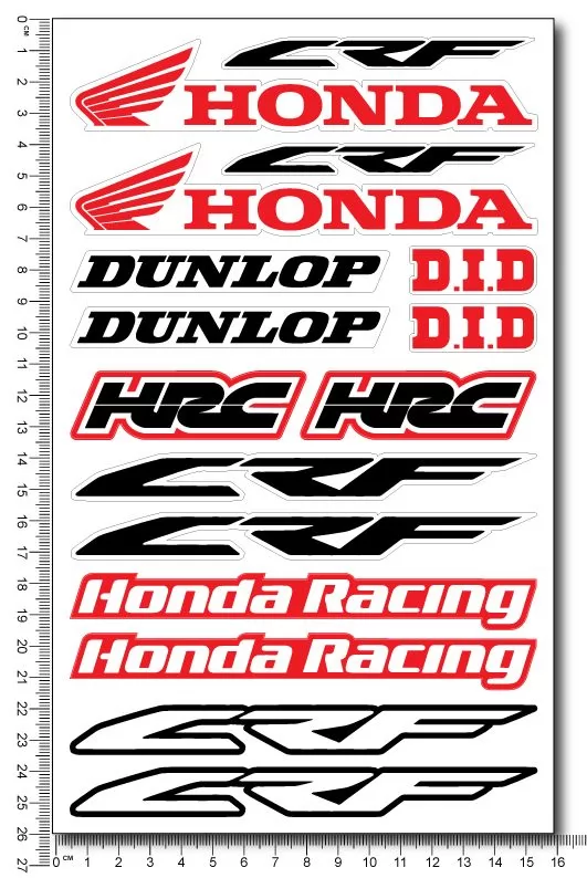 Decals set Honda CRF Dunlop HRC