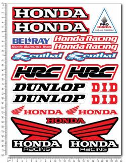 Stickers set Honda Dunlop renthal belray hrc