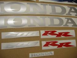 Honda 600RR 2003 blue decals