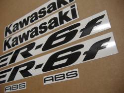 Kawasaki ER 6F 2006 green labels graphics