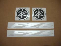 Yamaha FZ6 2005 silver stickers set