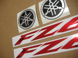 Yamaha FZ6 2005 red decals kit 