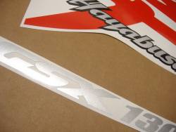 Suzuki Hayabusa 2007 red stickers set