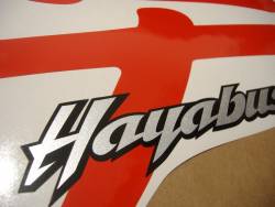 Suzuki Hayabusa GSX1300R 2007 red decals kit