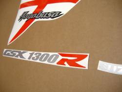 Suzuki Hayabusa GSX1300R K7 red stickers