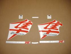 Suzuki Hayabusa GSX1300R K7 red logo graphics