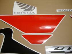 Honda CBR 600 F4i 2003 black decals kit 