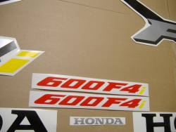 Honda 600 F4 2003 black stickers set