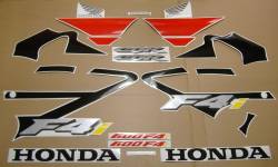 Honda CBR 600 F4i 2003 black adhesives set