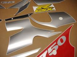 Suzuki GSXR 750 SRAD red full decals kit