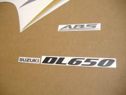 Suzuki DL650 2010 white logo graphics