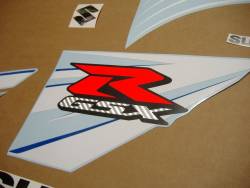 Suzuki GSXR 1000 L4 white full decals kit