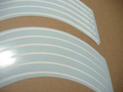  Suzuki GSXR wheel stripes decal set in white color