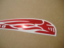 Honda vtx 1800 chrome red gas tank graphics set kit