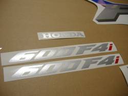 Honda 600 F4 2005 blue stickers set