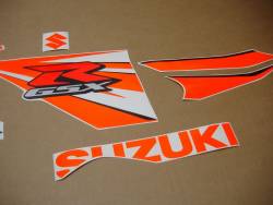 Suzuki GSXR 1000 L3 orange stickers