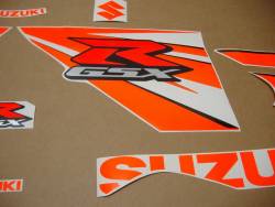 Suzuki GSXR 1000 K10 orange full decals kit