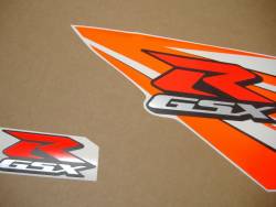 Suzuki GSX-R 1000 2013 orange adhesives set