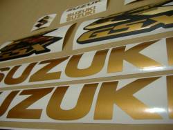 Suzuki GSX-R 750 2001 gold decals kit 