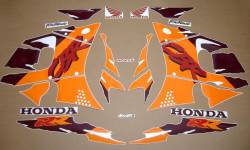 Honda CBR 900RR 1994 silver stickers kit