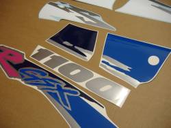 Suzuki GSXR 1100 1993 white decals