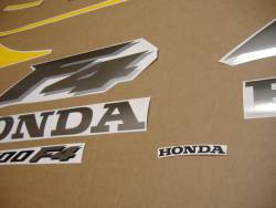 Honda CBR 600 F4 1999 yellow labels graphics