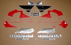 Honda 600 F4 1999 red stickers set