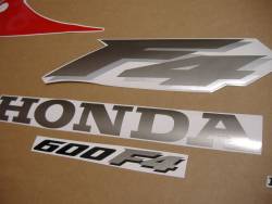 Honda 600 F4 1999 red complete sticker kit