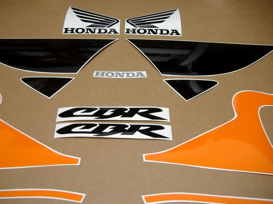Honda CBR 600F F4 2000 decals set full kit orange black 