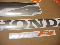 Honda CBR 600F F4 2000 orange stickers
