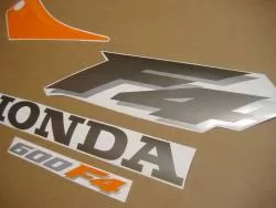Honda CBR 600F F4 2000 orange adhesives set