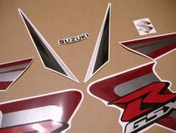 Suzuki gsxr 750 2006 replacement decals set 