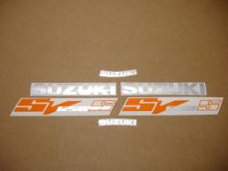 Suzuki 650S 2003 orange stickers