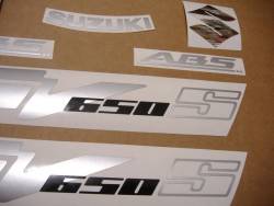 Suzuki 650S 2007 wine red stickers set