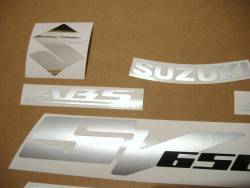 Suzuki SV 650S 2007 wine red stickers kit