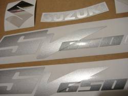 Suzuki 650S 2004 blue complete sticker kit