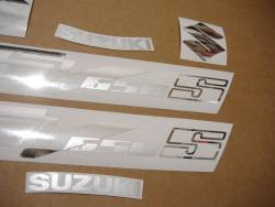 Suzuki 650S 2005 blue complete sticker kit