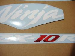 Kawasaki ZX-10R 2009 complete sticker kit