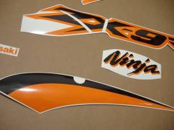 Kawasaki ZX9R 2003 Ninja orange silver decals kit