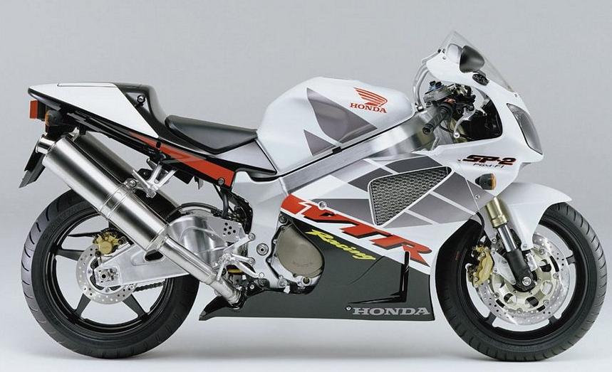 Honda VTR 1000 2002 - WHITE/BLACK VERSION STICKER SET