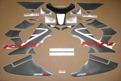 Honda 1000R 2005 RC51 black stickers set