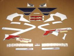 Honda CBR 600 F4 2002 white stickers kit