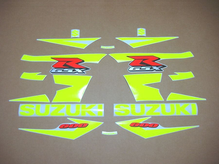 Suzuki GSXR 600 K5 neon custom stickers 